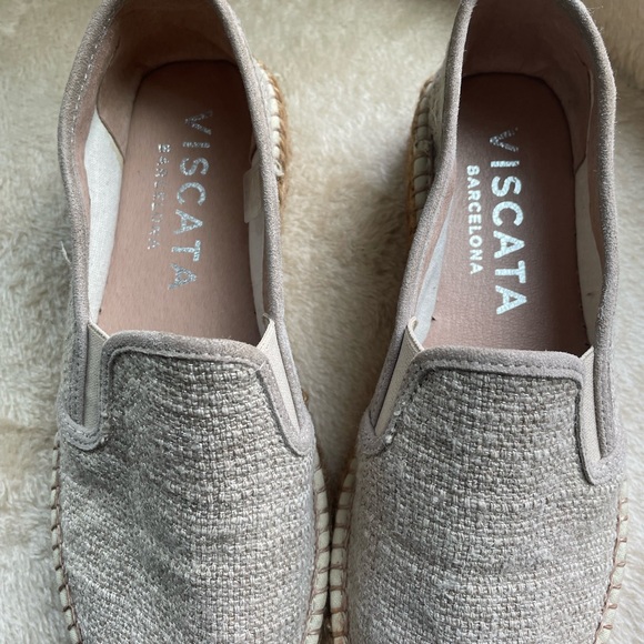 Viscata Barcelona Espadrilles Flatforms Woman’s Shoes Castell Linen Sz 6/36 - Picture 6 of 7